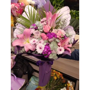 Lilyum Vip Buket Pembe